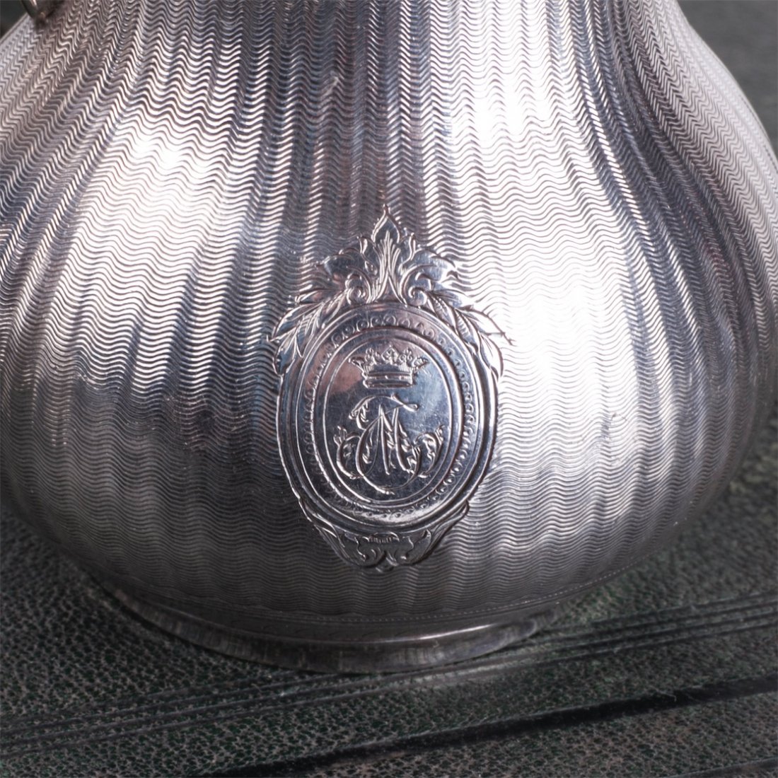 Antique French "Odiot" silver set of 5 pieces in a box — image 5