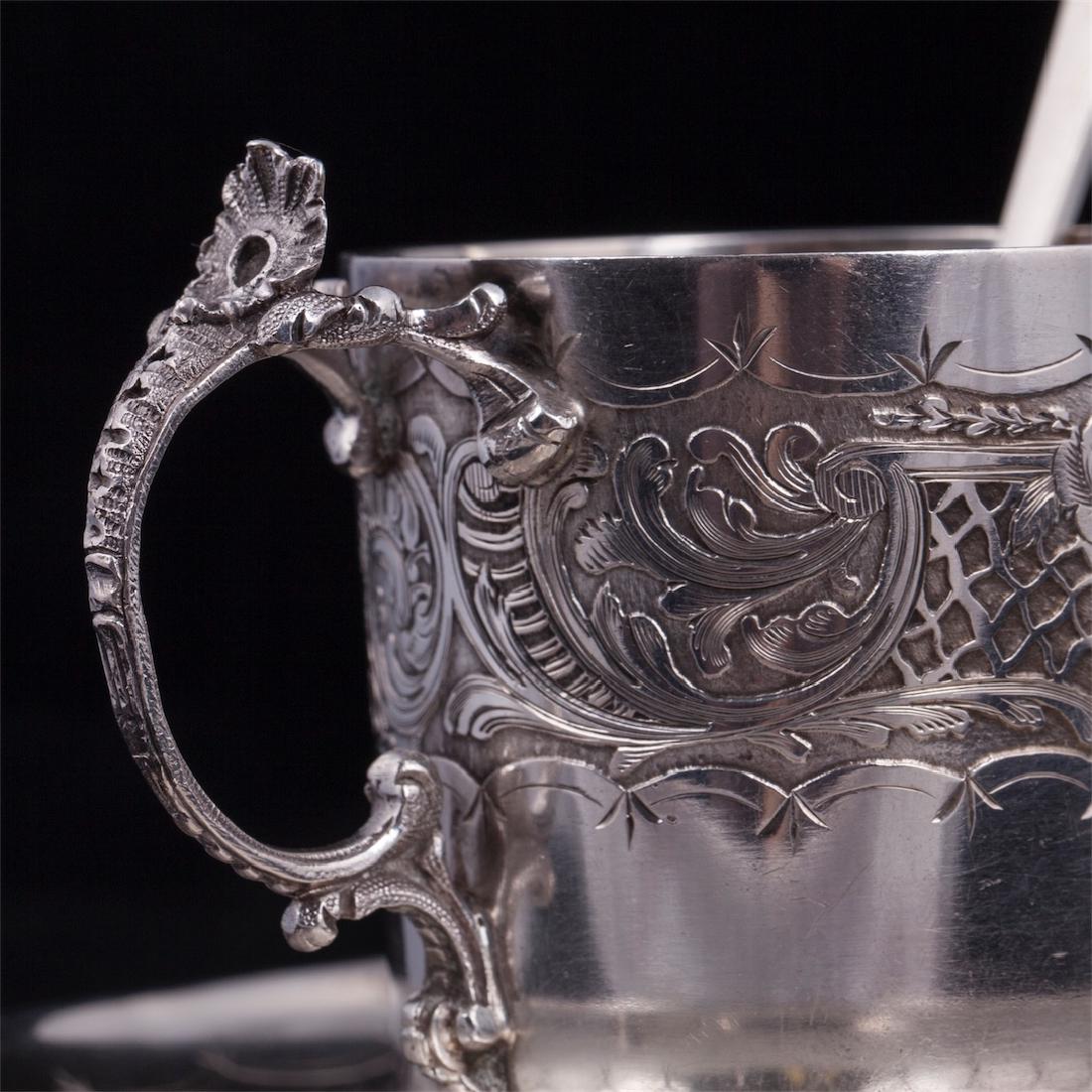 Boucheron silver coffee set for one person in original — image 4