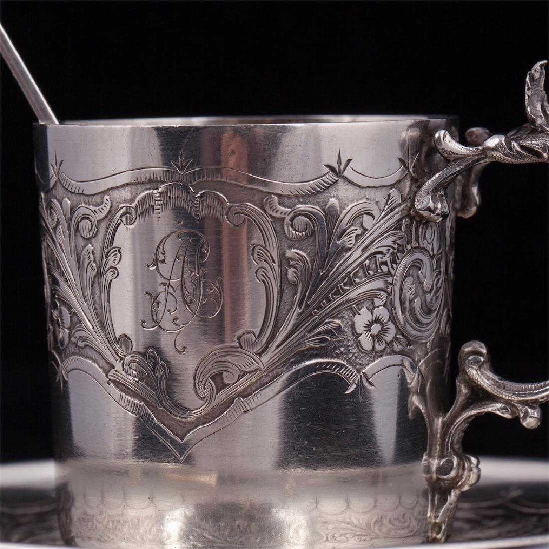 Boucheron silver coffee set for one person in original — image 5