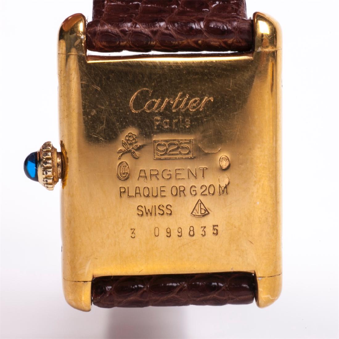 Gilded women’s mechanical wrist watch “Must De Cartier” — image 2