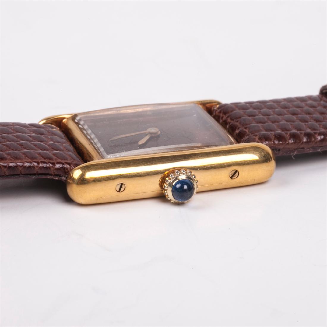 Gilded women’s mechanical wrist watch “Must De Cartier” — image 3