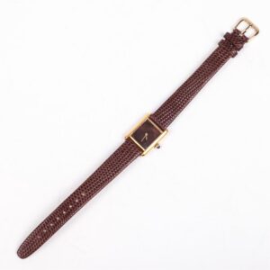 Gilded women’s mechanical wrist watch “Must De Cartier” — image 4