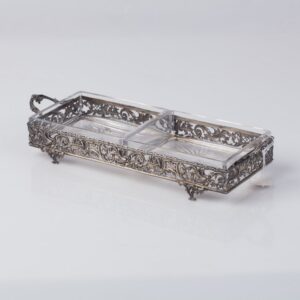 Silver cold snack tray. — image 2