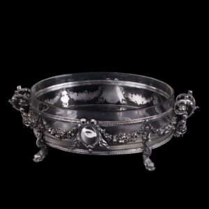 Antique French silver bowl for fruits/jardinier — image 1