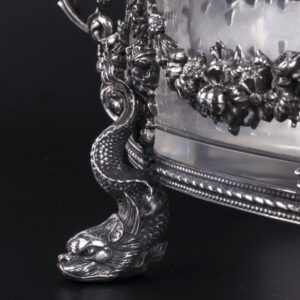 Antique French silver bowl for fruits/jardinier — image 3
