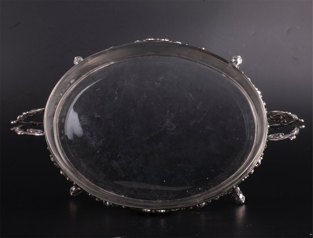 Antique French silver bowl for fruits/jardinier — image 5