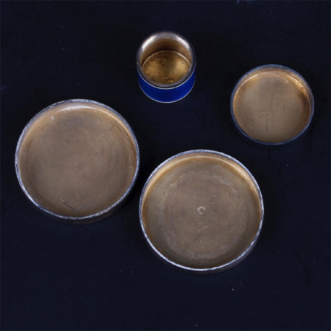 Antique perfume set of 4 glass pieces. France — image 4