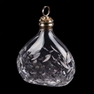Antique carafe for cognac. Glass, silver, 950 — image 1