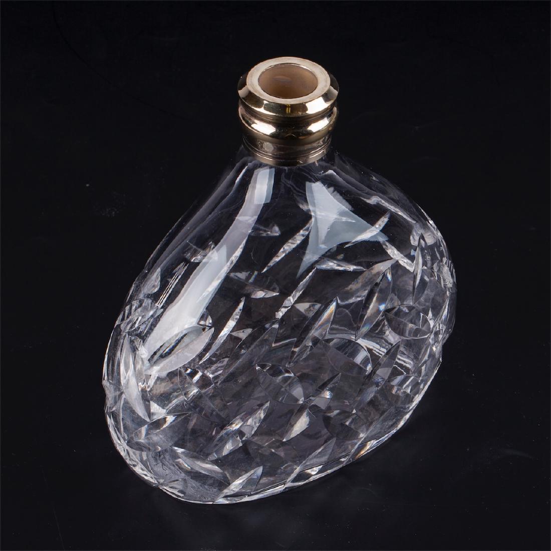 Antique carafe for cognac. Glass, silver, 950 — image 2