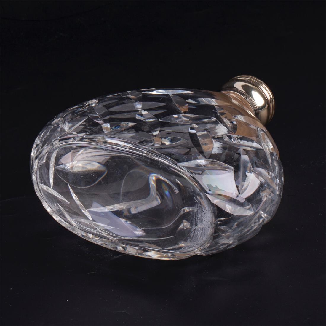 Antique carafe for cognac. Glass, silver, 950 — image 7