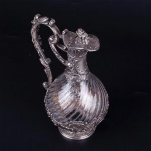 Antique French silver water jug — image 2