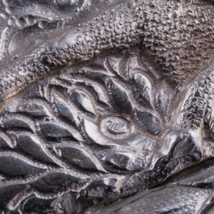 Grand judaica parcel-gilt cast silver plate — image 4