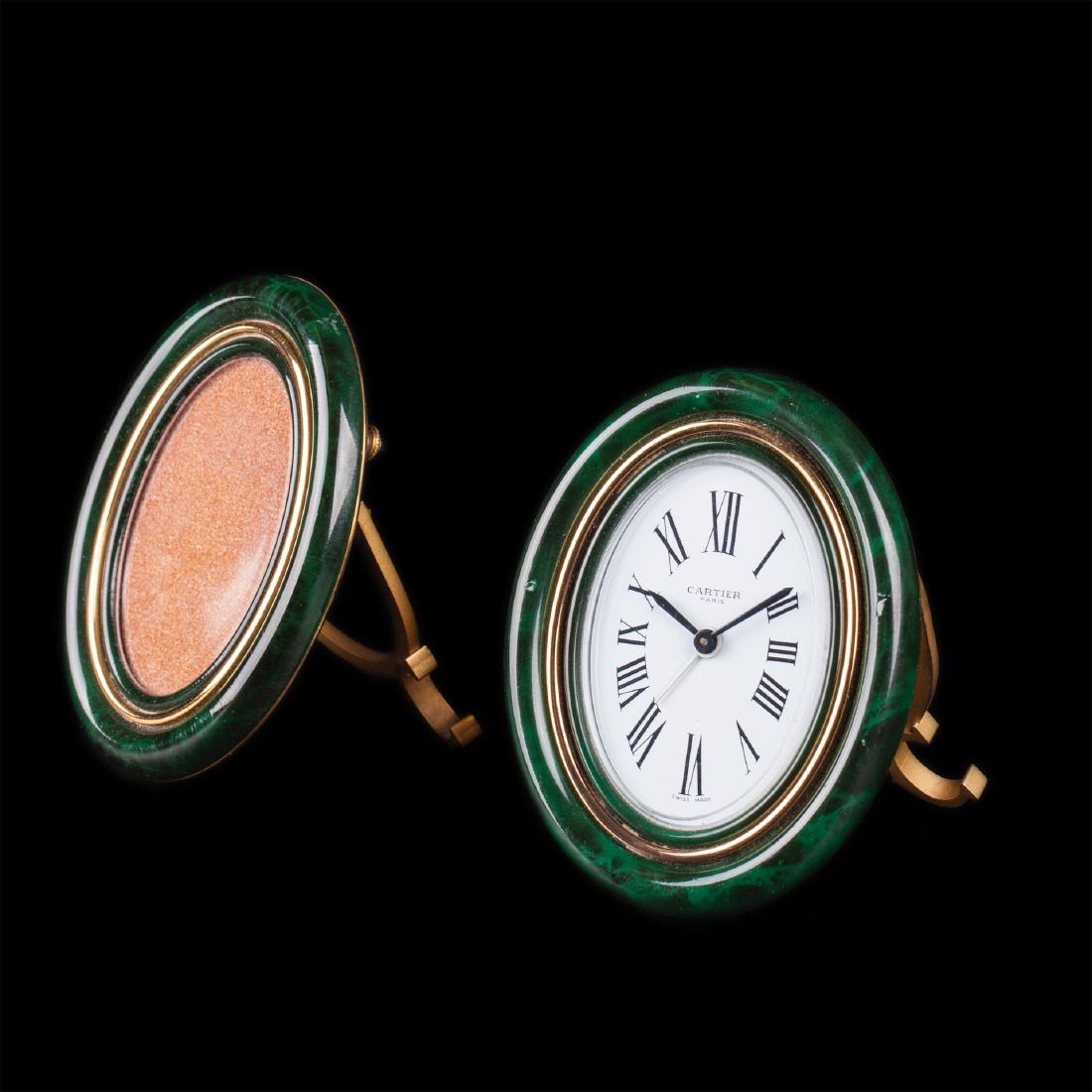 Must De Cartier Malachite Petite Picture frame & desk — image 1
