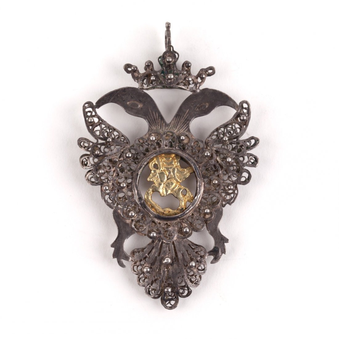 Pendant in the form of a two-headed eagle. — image 1