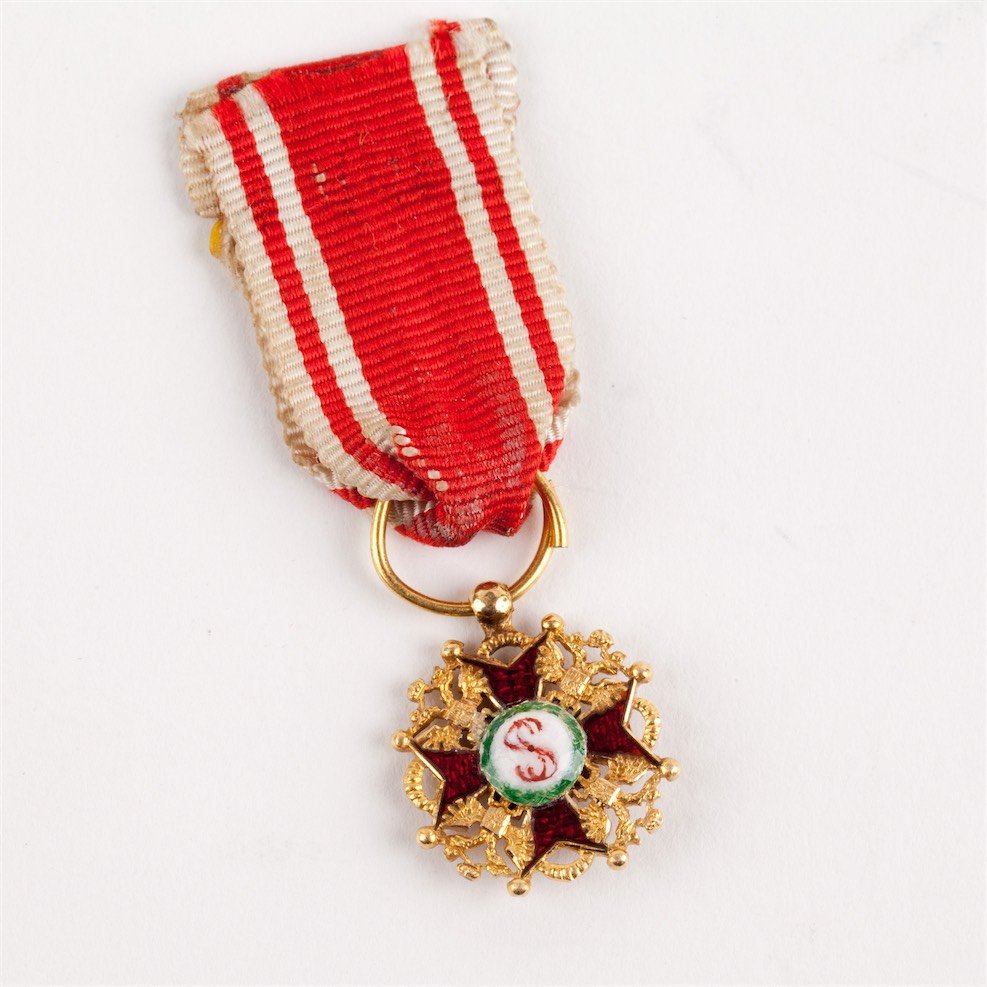 Imperial miniature order of St. Stanislaus in original — image 4