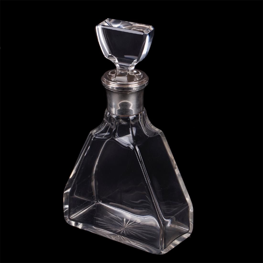 Massive silver mounted decanter "Charles Tirbour" — image 1