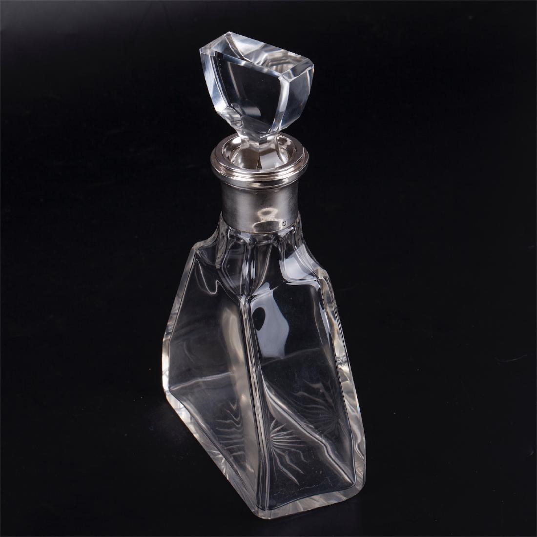 Massive silver mounted decanter "Charles Tirbour" — image 2