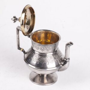 Russian silver teapot. Grachev — image 2