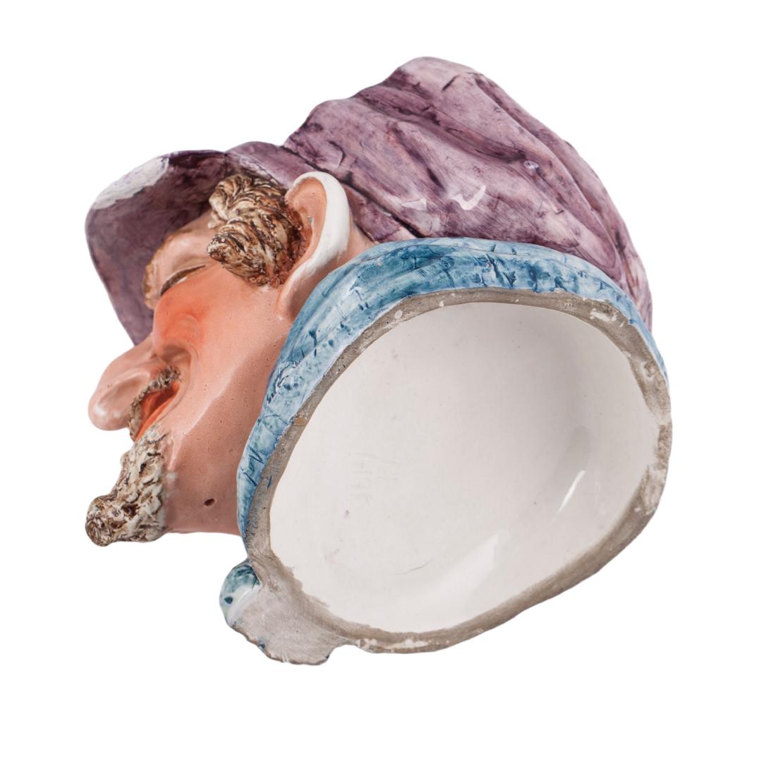 Toby jug in the shape of jew head in the cap — image 5