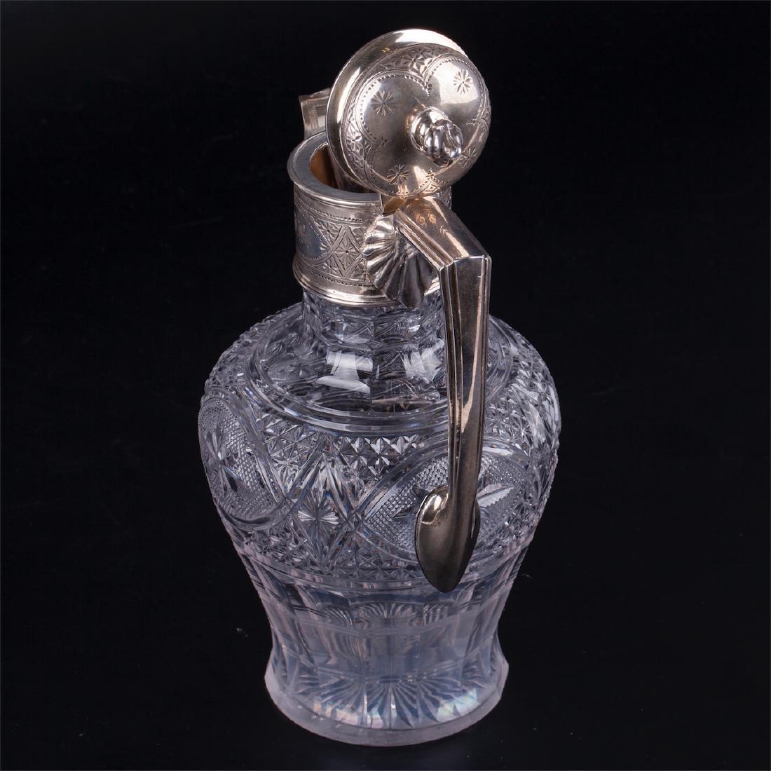 Antique Walker & Hall silver mounted pitcher — image 3