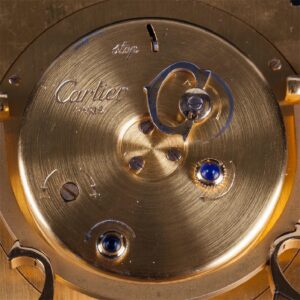 Authentic Cartier malachite desk clock with alarm — image 4