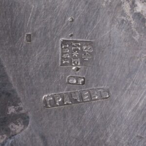Russian silver saltcellar. Grachev Brothers factory — image 4