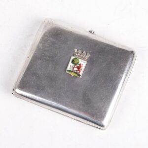 Antique silver cigarette case coat of arms of Libau — image 3