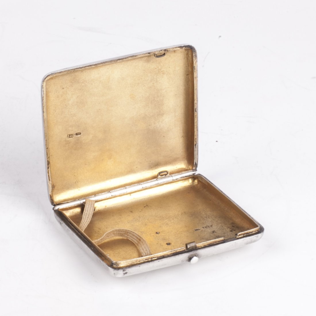 Antique silver cigarette case coat of arms of Libau — image 4