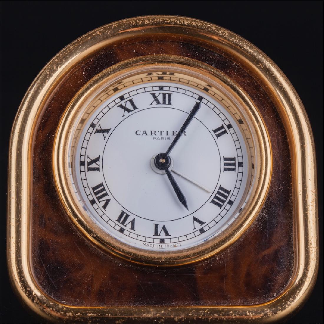 Cartier desk clock with alarm. — image 2