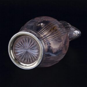 Silver mounted glass carafe. Risler & Carre — image 5