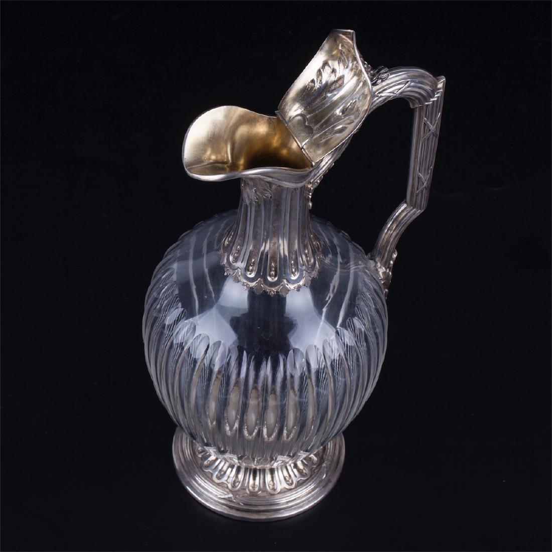 French silver mounted pitcher. 950 silver — image 3