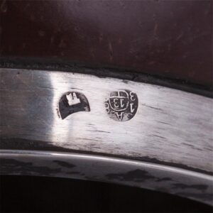 Rare silver and coconut judaica bowl — image 5