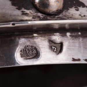 Rare silver and coconut judaica bowl — image 6