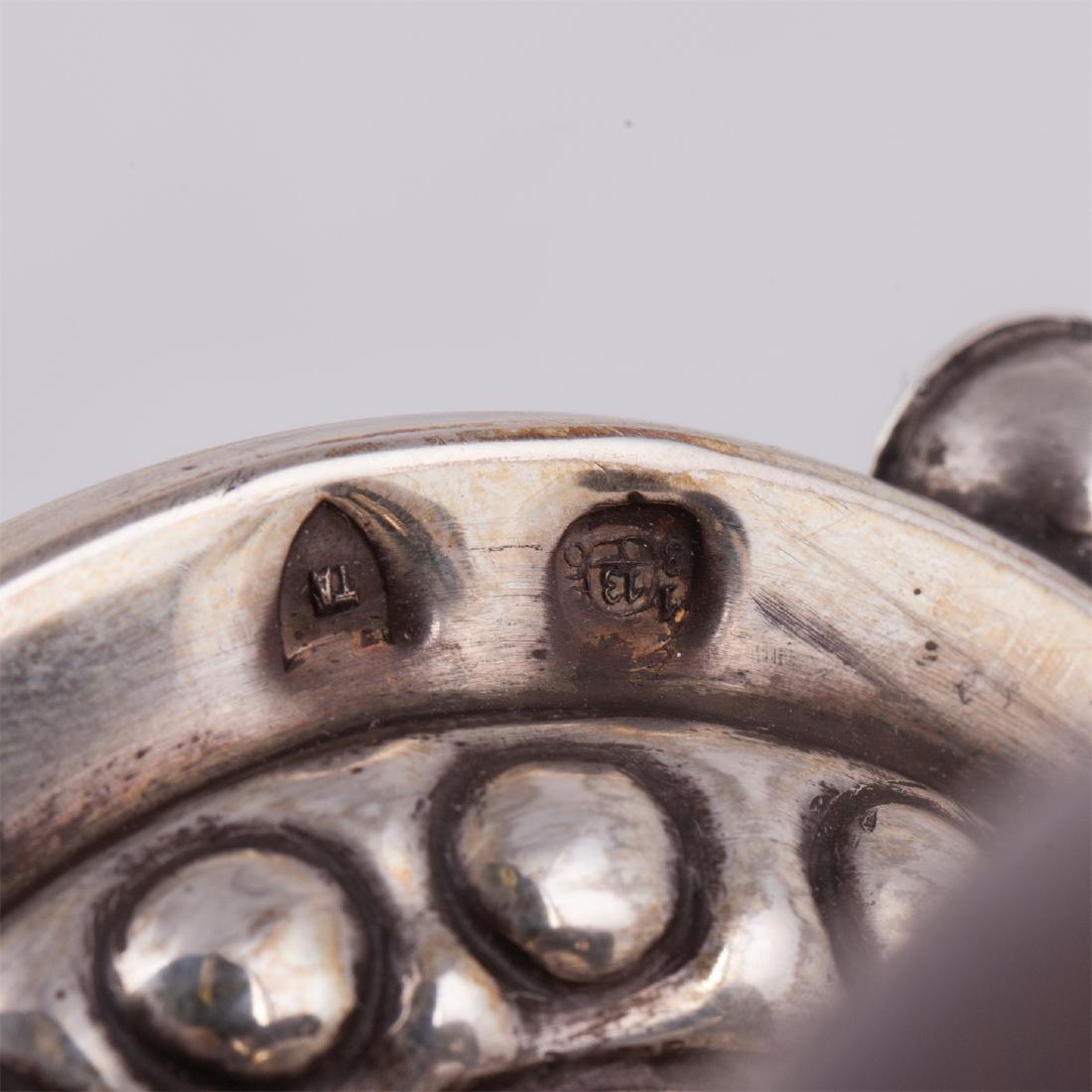 Rare silver and coconut judaica bowl — image 7