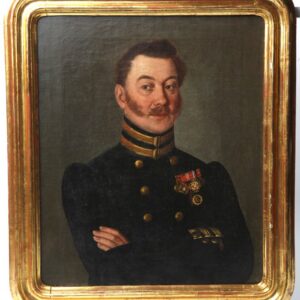 Russian officer portrait. Circa 1830. — image 1