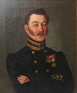 Russian officer portrait. Circa 1830. — image 2