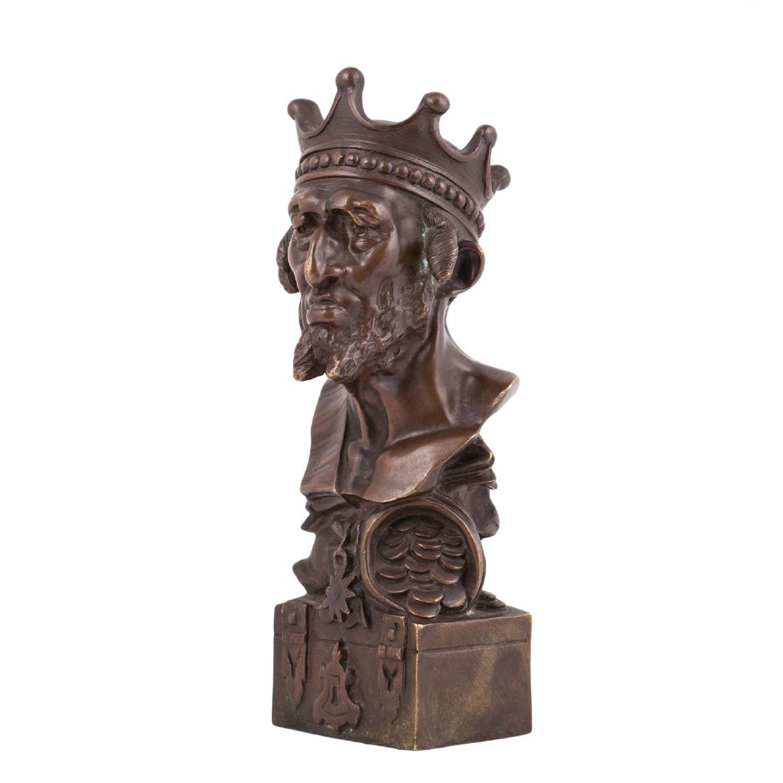 Bronze antisemitic sculpture "Le roi de l'or" — image 1