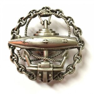 Russian Imperial officer navy submarine badge. — image 1