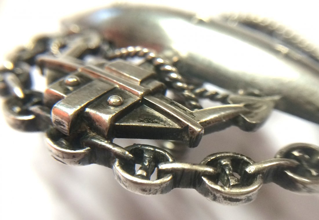 Russian Imperial officer navy submarine badge. — image 7