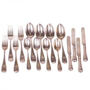 Russian silver table service, Grachev Brothers factory — image 1