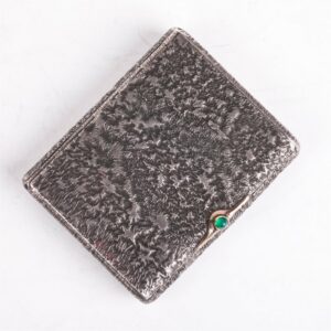 Silver Latvian cigarette case "samorodokâ€ with gold — image 2