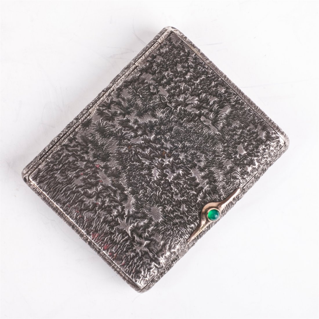 Silver Latvian cigarette case "samorodokâ€ with gold — image 2