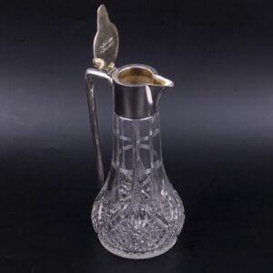 Antique silver and crystal jug/decanter. Wilkens & Sohn — image 2