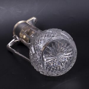Antique silver and crystal jug/decanter. Wilkens & Sohn — image 4