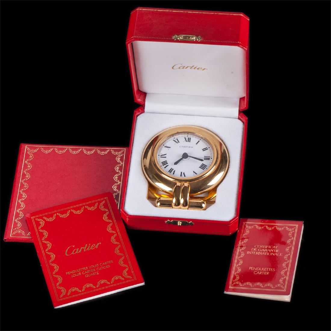 Authentic Cartier Pendulette Romane alarm clock — image 1
