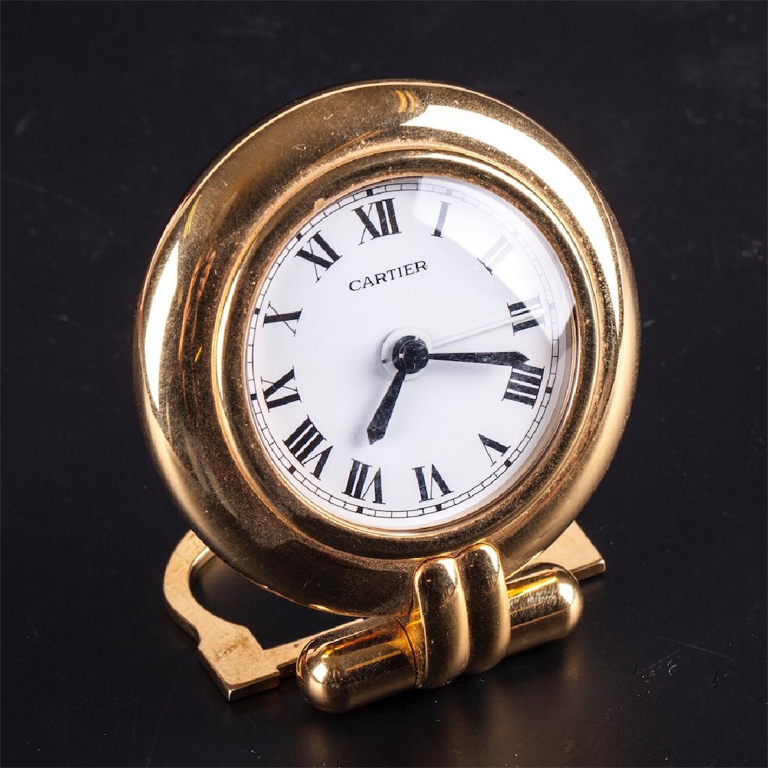 Authentic Cartier Pendulette Romane alarm clock — image 2