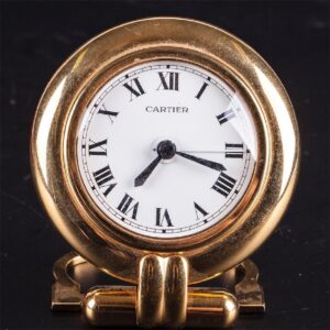 Authentic Cartier Pendulette Romane alarm clock — image 3