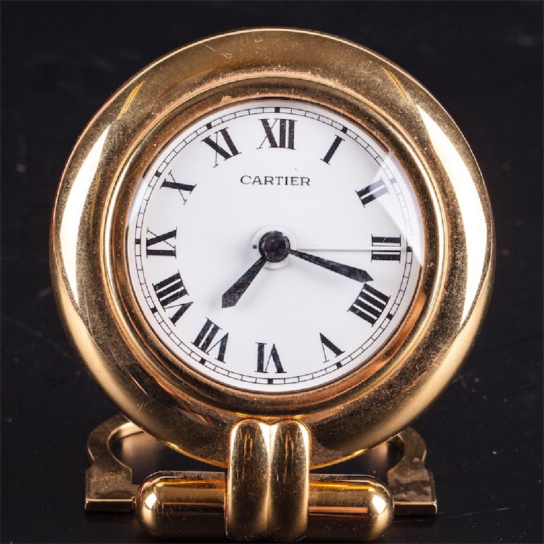 Authentic Cartier Pendulette Romane alarm clock — image 3