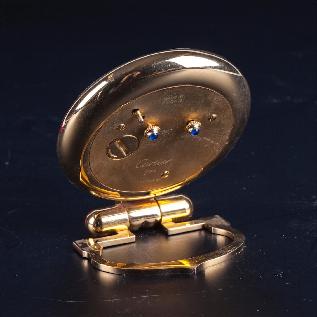 Authentic Cartier Pendulette Romane alarm clock — image 4