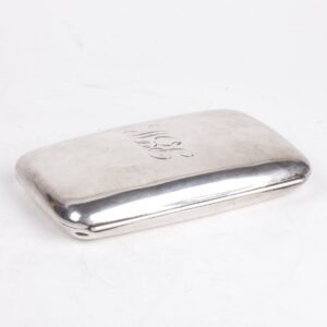 English sterling silver cigarette case with engraved — image 3
